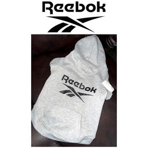 Reebok hoodie, size Large, grey & black, NWT